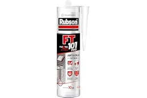 Rubson FT 101 Translucide, Mastic polymère de haute qualité pour joints, fissures, collages, Mastic étanche pour intérieur & extérieur, Mastic multi-matériaux, cartouche 280 ml