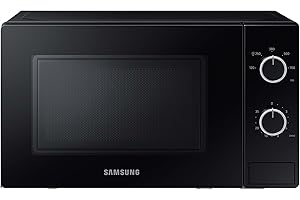 ‎SAMSUNG Samsung Solo-Mikrowelle, 700 W, Epoxy-Garraum mit 20 l Volumen, 5 Leistungsstufen, Defrost, Schwarz, MS20A3010AL/EG