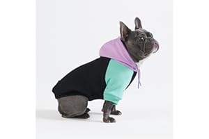 Spark Paws Sweatshirt à capuche pour chiens de petite, moyenne et grande taille, adapté pour les bulldogs français, pitbulls, chiots, veste d’hiver alternative – Cyber Punk – XL