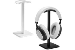 APOMOONS Uchwyt na słuchawki, stojak na słuchawki Bluetooth, uniwersalny, z obciążoną podstawą + rurką aluminiową, stabilny, dla słuchawek do gier i biura