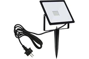 Trango 30 watts Spot de jardin IP65 LED 3082 Spot de bassin I Spotlight extérieur I Projecteur 2700K blanc chaud Spot mural extérieur I Éclairage du chemin I Spotlight