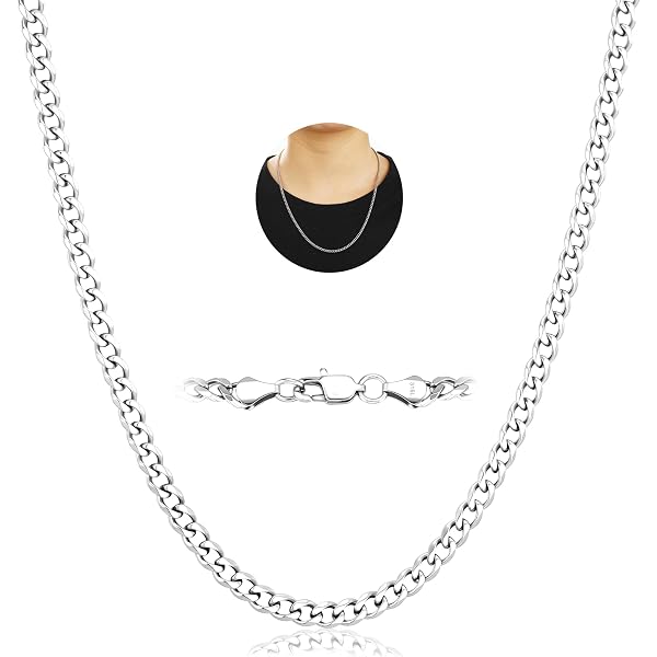 Halskette Herren Edelstahl Kette Panzerkette Königskette Armband Silber