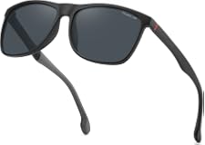 PUKCLAR Sunglasses for Men Polarized Lightweight TR90 Frame UV400 Spring Hinges Sunglasses