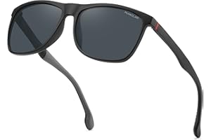 PUKCLAR Sunglasses for Men Polarized - Lightweight TR90 Frame - UV400 Protection - Spring Hinges for Driving and Outdoor Sports