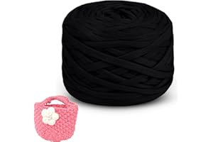 SDNAM Trapillo para Crochet 285gx1/2/4 Hilo para Tejer a Crochet Hilo Macrame, Cinta Hilo Trapillo Cuerda Macrame para Tejer Cestas de Ganchillo, Bolsos, Colgante de Pared, Mantas (Color : 19@, Size : 100