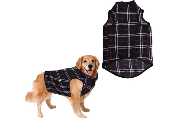Sage Square Crazy Printed Dog T-Shirt, Trending Dog T-Shirt, Ultra Soft & Light Weight, Comfortable & Breathable Dog Apparel, Trendy Outfit (Black Check Print) (XXLarge - 28inch)