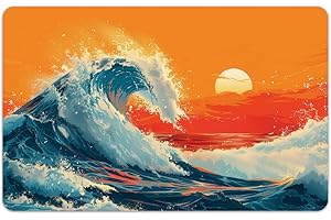 peacoblue Bank Card Sticker Colorful Sea Waves Credit Debit Card Custom Skin Cover Protector, 4 Styles Waterproof Scratch-Proof and Attractive Decal for Most Popular EBT Transportation Key Card