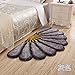 Produktbild Lx.AZ.Kx Fußmatte Fan-Shaped Blume Waldmeister Matten die Schlafzimmer Pc Sitzkissen Bett Teppiche Einhaltung die Decke 80 cm * 150 Cm, Grau