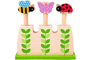 Bigjigs Toys Wooden Garden Pop Up Game