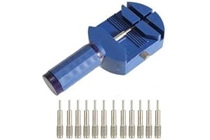 Veewon Watch Band Removal Tool Link Pin Remover Strap Adjuster Opener Repair Watch Maker Tool Kit with 12 pin