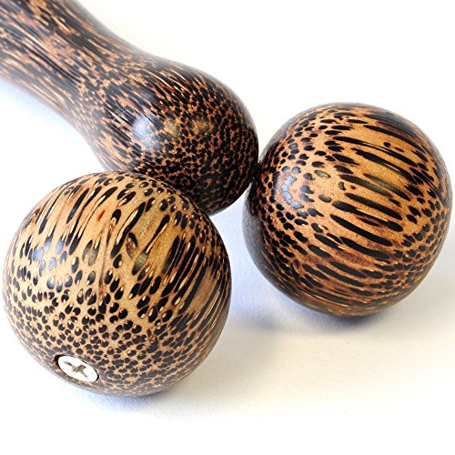 Massageholz Roller glattes Kokosholz glattes Holz für Triggerpunkt-Massagen Massagehilfe Holz Deuser Stab - 5