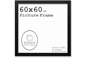 BARGAINSHOPAZ 60x60cm Black Square Photo & Picture Frame Home Decor Poster Frame (60x60 cm, Black)