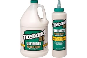Titebond Ultimate II - Colla per legno per interni ed esterni, impermeabile, 3,8 l + Titebond Ultimate III Wood Glue 473 ml