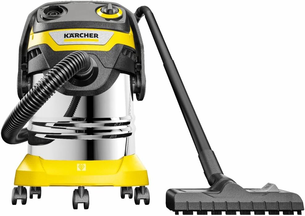 Kärcher Islak/Kuru Süpürge WD 5 S V-25/5/22, Üfleme Fonksiyonu, Güç: 1100 W, Paslanmaz Çelik Hazne: 25 L