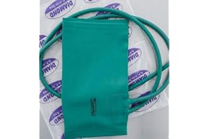 Diamond Green Rubber BP Bladder Double Tube Spare Part | Replacement Armlet Bladder | Mercury, LCD, and LED Blood Pressure Mo