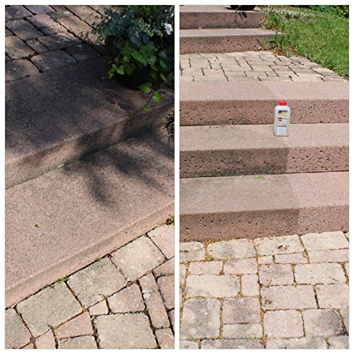 Steinreiniger Konzentrat für bis zu 50m². Anwendbar an Steinplatten, Waschbeton, Grabsteinen, Terrassenfliesen etc. - 4