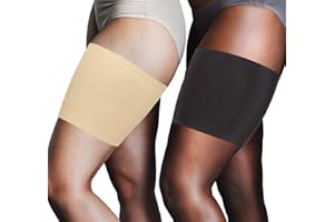 OHWHOA Bandas de Elásticas elástico Anti-Chafing Bandas para Hombre y Mujer Muslo Previene las Rozaduras Bandas Antirozaduras Muslos(2 juegos)