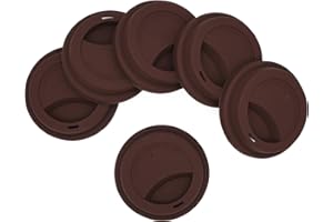 NANTUN Tapa de Silicona Reutilizable para Beber a Prueba de Derrames - 6 Piezas para Tazas de Café