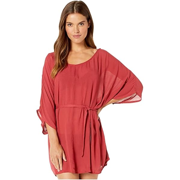 RACHEL Rachel Roy Women's Kimono Print Coverup - Chiffon Swimwear Cover Up With Drawstring - View #4
