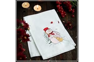 Cotton Carnival Dinner Napkins, 100% Ring Spun Cotton, Embroidered Napkins, Soft Comfortable, Highly Absorbent, 17 X 17 in, Set of 6 Napkins Durable Quality Ideal for Events & Home