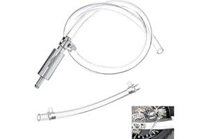 KMUQSHY Manguera de Purga Frenos para Moto y Coche Hidráulico, Kit Purga Frenos y Clutch con Válvula Unidireccional Antirretorno, Herramienta de Cambio Universal para Embragues Sistemas de Frenado Hidráulico