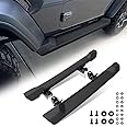 TDHLW Running Boards Nerf Step Bar,Side Steps Black Bolt-on Rock Sliders Compatible with Jeep Wrangler JL JLU 2018-2022 Accessories Sports Sahara Rubicon 2 Door