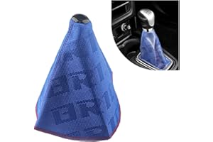 Adunsiaoto Manuelles Auto Schaltknauf Abdeckung, Universal Schaltknauf Abdeckung, Auto Knauf Schalthebel Schutzabdeckung, für Die Meisten Manuellen Autos(Blau)