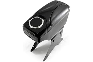 Mittelarmlehne Armlehne Universell Konsole Mittelkonsole Kunstleder Schwarz Autohobby