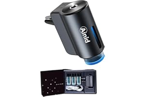 Ainid Désodorisant intelligent voiture atomiseur ultrasons parfum réglable thé blanc x3