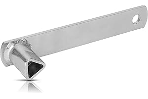 TP Europe Dreikantschlüssel - Durchmesser 19mm - M12 - Pollerschlüssel für absperrpfosten - 3 kant schlüssel/feuerwehrschlüssel - DIN 22417 | Pfostenschlüssel, Pollerschlüssel - verzinktes Metall.