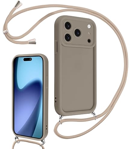 Custodia IPhone 13 Pro Con Cordino E Tracolla – Stile Leopardo Marrone, Morbida Al Tacto E Resistente - 2