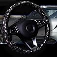 Coprisedile per auto elastico con gatto nero Solo sedile anteriore Simpatico cartone animato Fiori Accessori per auto universali per le donne adatti alla maggior parte dei SUV per auto  34