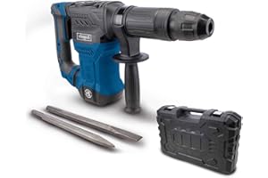 Scheppach AB1500X Demolition Hammer | 20J Impact Force Concrete Breaker | 1300W SDS-Max | Anti Vibration Jackhammer | Inc .Pointed & Flat Chisel & Case