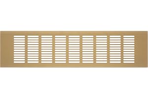 100 x 400 mm aluminium guld ventilationsgaller för ventilation – frånluftsgaller – aluminiumgaller