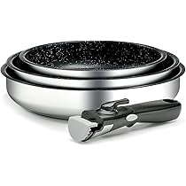 Set Pentole HENRY 8 Pezzi - Acciaio Inossidabile Per Induzione, Gas Ed Elettrico, Antiaderente - Foto 7