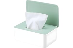 SHENGRUILI Feuchttüchter Box,Kunststoff Feuchttücher Spender, Aufbewahrungsbox für Feuchttücher,Servietten Box mit Deckel,Tissue AufbewahrungskofferToilettenpapier Box,Baby Tücher Fall