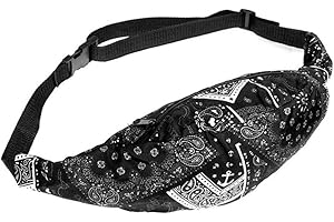 whatUneed Waterproof Waist Bag for Men Women, Lightweight Large Capacity Bumbag for Outdoor Walking Running, Storaging Wallet Phone Keys