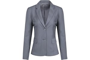 YUNCLOS Blazer Femme Chic Veston Élégant Tailleur Travail Business Veste De Costume Décontracté Boutonné Coupe Ajustée