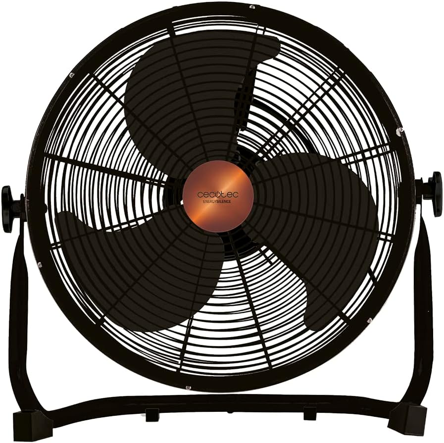 Cecotec Ventilador Industrial EnergySilence 3000 Pro, 90 W, 3 aspas, diámetro 40 cm (16"), motor de cobre, 3 velocidades, acabados metálicos