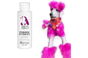 Opawz Permanente Tinte para Pelo de Perro, Profesional Salones Tinte para Pelo de Mascotas, Dura Más de 20 Lavados, Colores Brillantes para Perros y Caballos (Adorable Rosa)