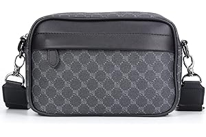 Starnearby Borsa a Tracolla Uomo in Pelle PU, Crossbody Bag, Borsa Tracolla Uomo Quadrata Piccola, Borsa Tracolla da Lavoro Uomo per Viaggi d'Affari e Lavoro, Quotidiano