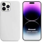 Microsonic Kılıf Apple iPhone 15 Pro i&ccedil;in Liquid Lansman Silikon Beyaz [iPhone 15 Pro ile Uyumlu Kılıf - Beyaz]