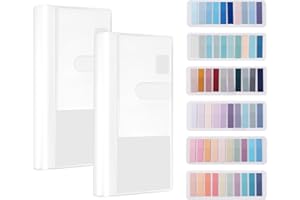 BOXOB 2 Pcs Book Cover with Labels, 8x7.6in Transparent Notebook Cover Planner Cover Protector Strong Plastic Protective Book Cover for Books Notebooks Planners