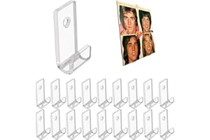 WANLIAN Vinyl Record Wall Mount Plates Shelf 18-Piece Set, Acrylic Record Shelf, Plate Rack Can Display Your Favourite Records or Collectibles, Listen to LP at Home or in the Office