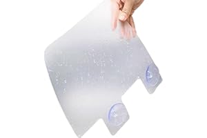 Orrdiffi 2 Stück Waschbecken Spritzschutz mit Saugnäpfen,Spritzschutz für Küchenspülen aus Kunststoff,für Bad,Küche,Haushaltsrestaurants Anti-Spritzwasser Schutzplatte für Spüle & Geschirrspülen