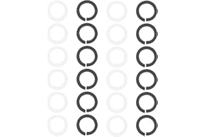 SG Store 12 Sets Unterlegscheiben für Gitarrenstimmgriffknöpfe 4 X 6,3 Mm Abstandshalter für Gitarrenwirbel Stimmwirbeldichtung für die Meisten Elektrischen Und Akustischen Gitarren