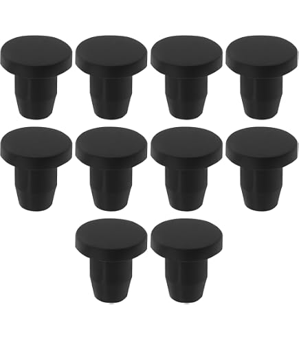 Bouchons Silicone QUARKZMAN - Lot De 25 Pour Trous 6,5-7mm, Étanches, Noir