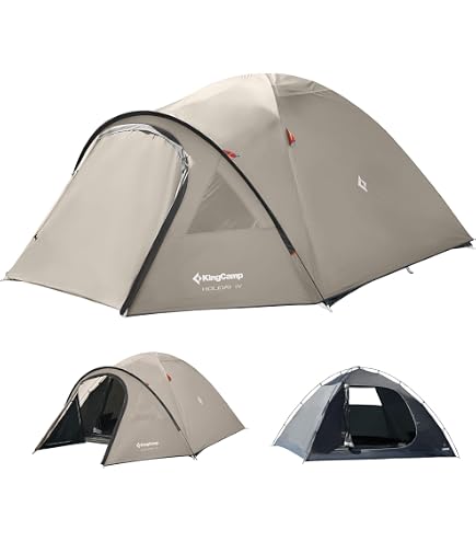 Produktbild von GLADTOP Campingzelt Für 3/4 Person, Kuppelzelt, Leicht Aufbaubares