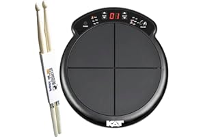 KAT PERCUSSION KAT KTMP1 - Tamburo elettrico con 50 suoni, compatibile con MIDI + bacchette keepdrum