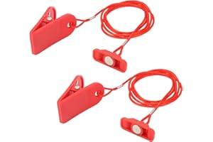 Jiawu Llave de Seguridad para Cinta de Correr, 2 Piezas de Bloqueo de Seguridad con Imán para Cinta de Correr, Ajuste para la Mayoría de Las Cintas de Correr Que Requieren Llave Redonda